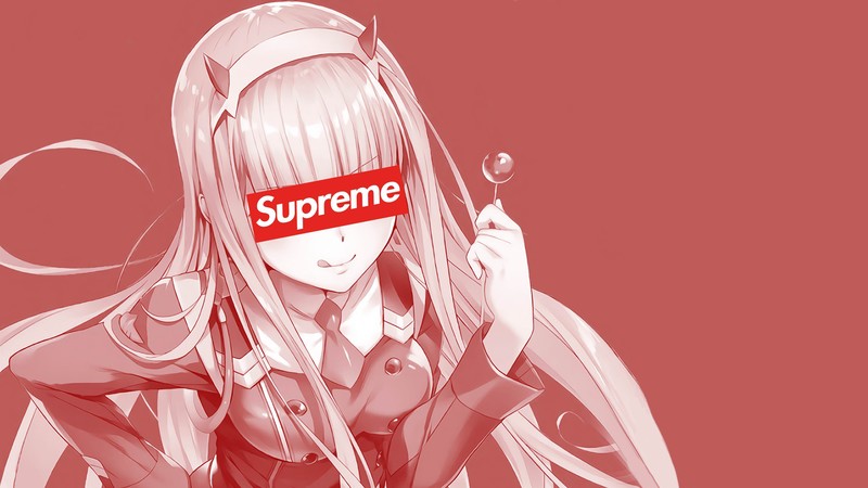 anime, anime girls, Zero Two (Darling in the FranXX), supreme, Darling in the FranXX