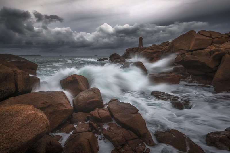 sea, rock, coast, nature