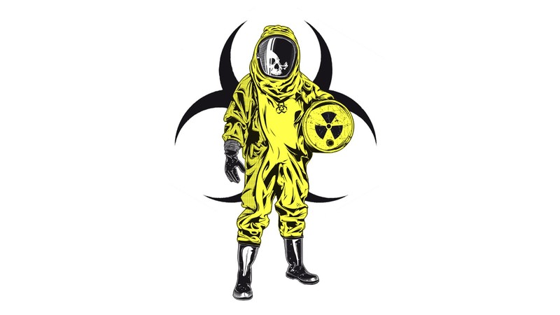 nuclear, biohazard, skull