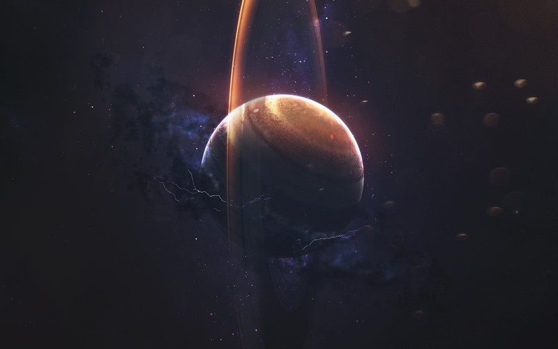 Vadim Sadovski, space, space art, planet, digital art, 500px, dark