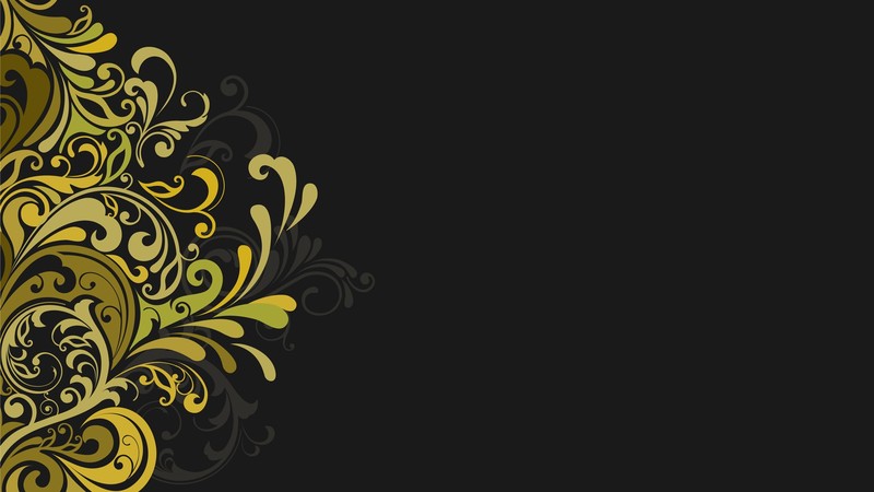 floral, vector, digital art, dark background