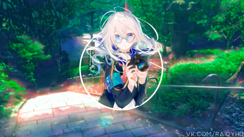 anime, anime girls, picture-in-picture