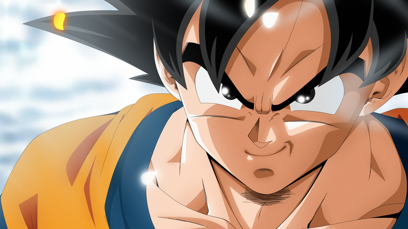 Son Goku, shiny, Dragon Ball, Dragon Ball Z, Dragon Ball Super, DBS, smirk, Dragon Ball Z Kai