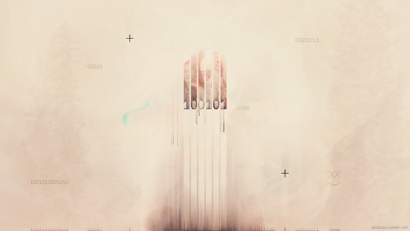 glitch art, abstract, cyberpunk, binary, beige, beige background