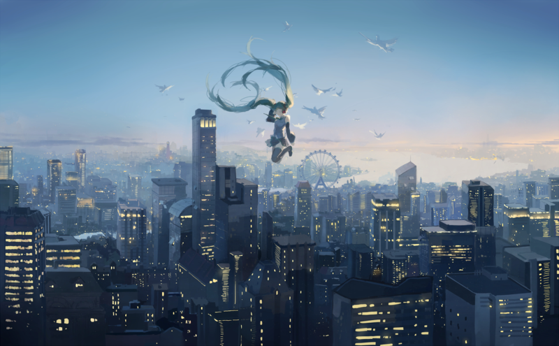Hatsune Miku, Vocaloid, city