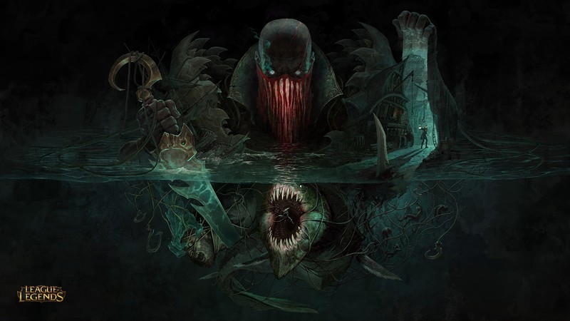 League of Legends, Pyke (league of Legends), moba, video game art, Jason Chan