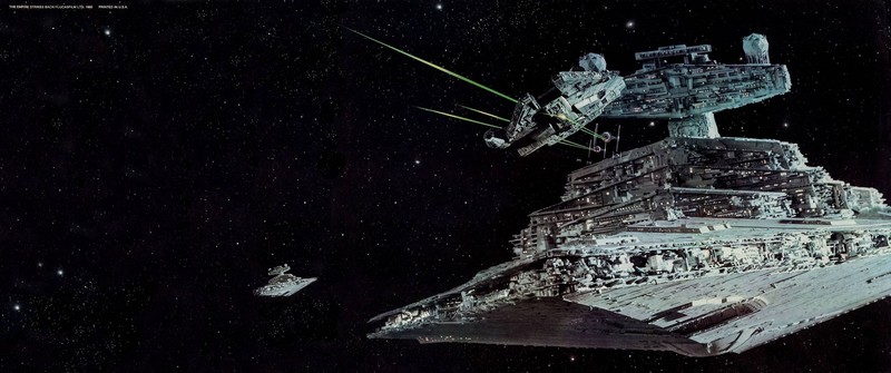 Star Wars, Millennium Falcon, Star Destroyer, Star Wars Ships, Imperial Forces, movies, The Empire Strikes Back