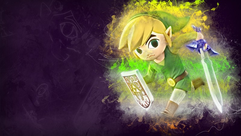 hero, artwork, The Legend of Zelda, The Legend of Zelda: The Wind Waker, Super Smash Brothers