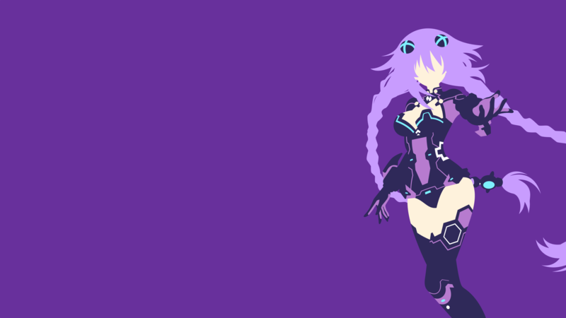 Purple Heart (Hyperdimension Neptunia), Hyperdimension Neptunia, anime girls, anime, purple background