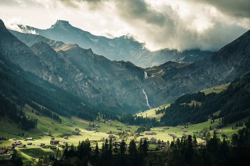 Switzerland, far view, landscape, nature, mountains