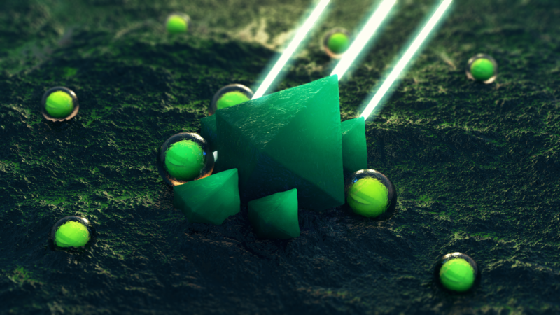 Cinema 4D, Photoshop, 3D Abstract, landscape, graphic design