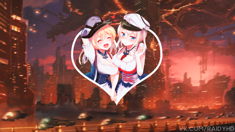 anime, anime girls, picture-in-picture
