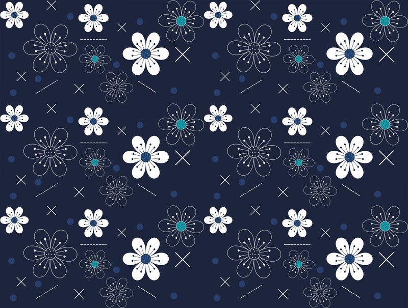 flowers, pattern, texture