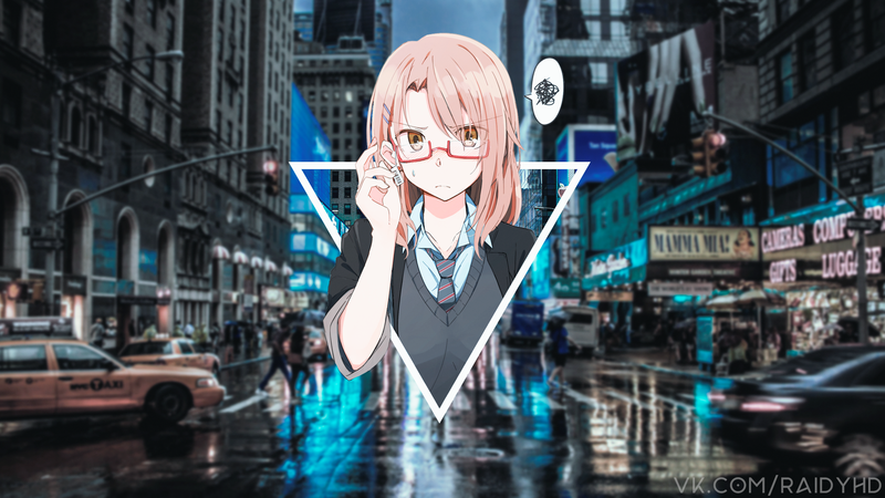anime, anime girls, picture-in-picture