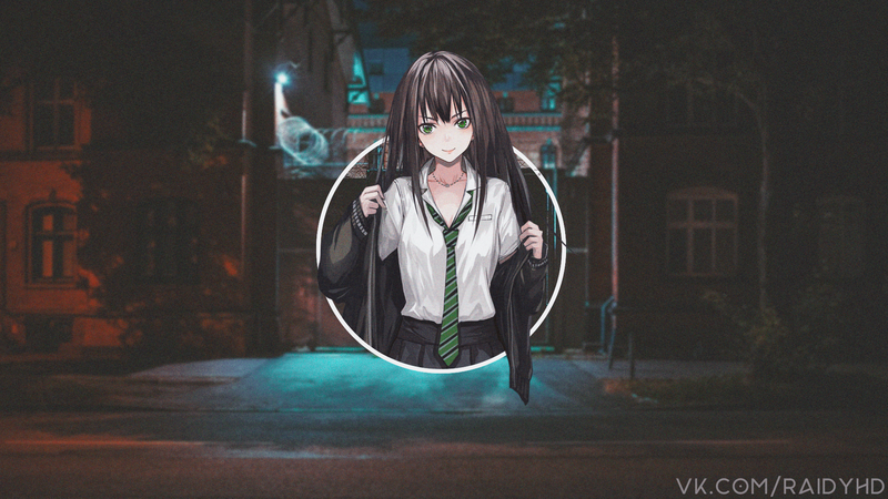 anime, anime girls, picture-in-picture, Shibuya Rin, THE, THE