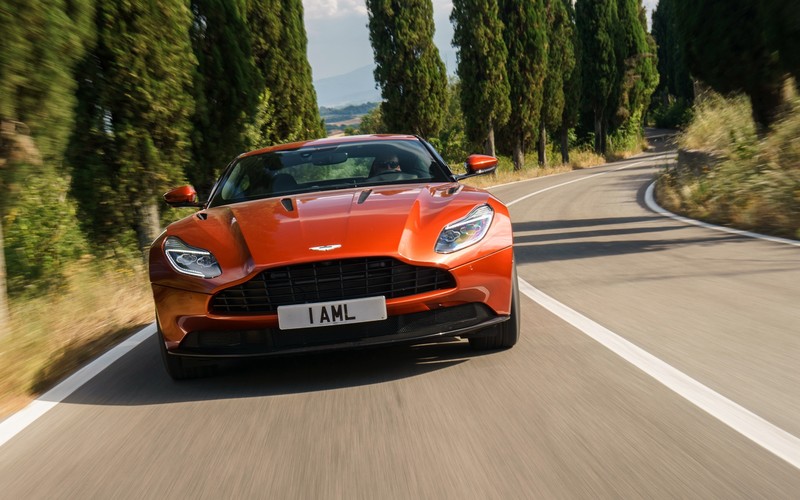 car, Aston Martin, vehicle, road, red cars