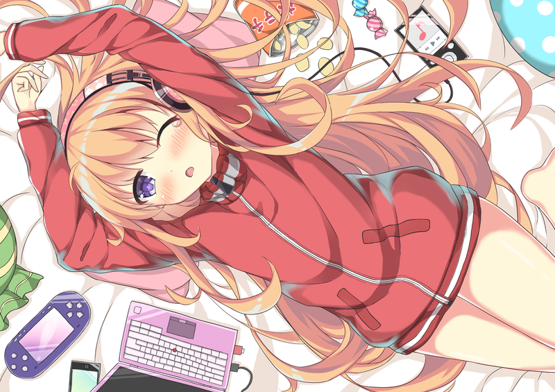 anime girls, anime, Gabriel Dropout, artwork, Gabriel White Tenma, blonde, casual, white skin