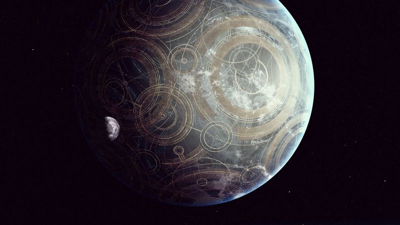 planets, balls, circles, patterns, space, 4k