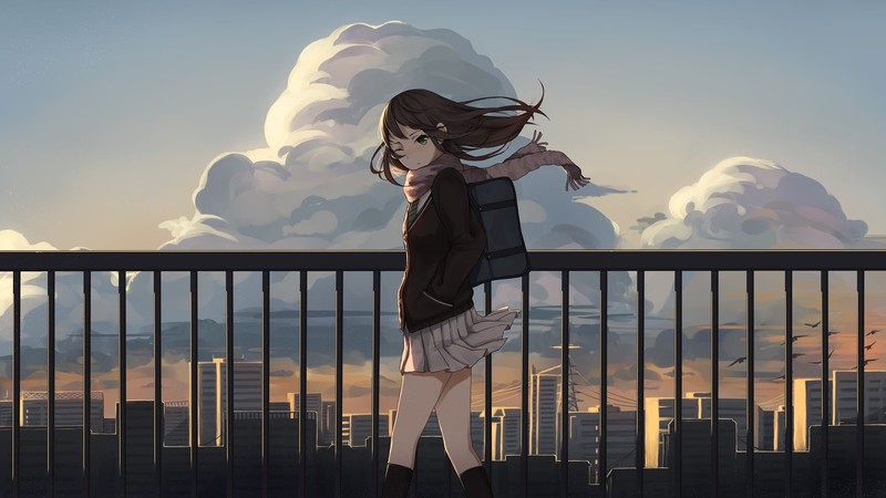 anime, anime girls, Shibuya Rin, THE, THE
