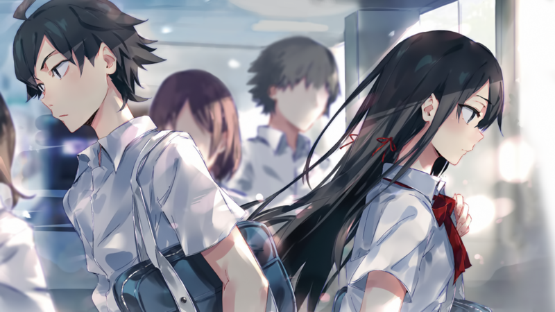 anime, anime girls, Yahari Ore no Seishun Love Comedy wa Machigatteiru, Hikigaya Hachiman, Yukinoshita Yukino