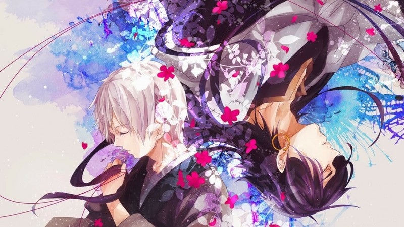 anime, anime boys, colorful, closed eyes