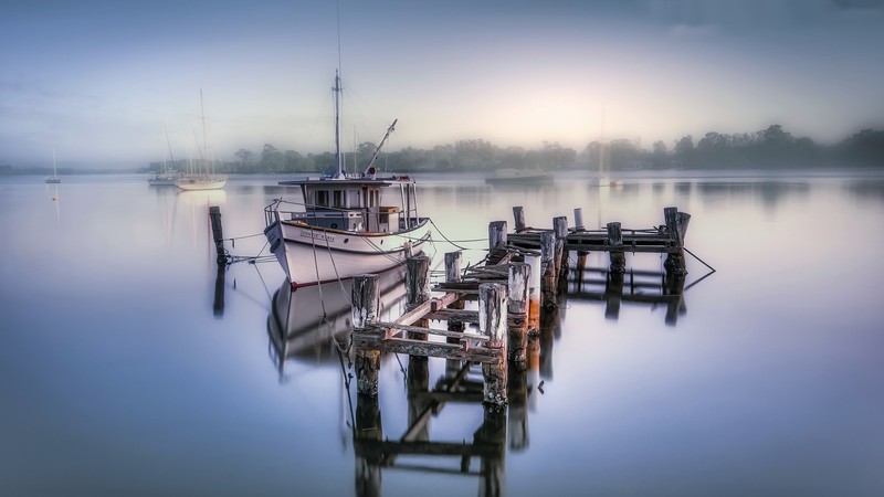 nature, water, boat, blue, vehicle