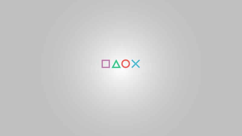 PlayStation, simple, Adobe Illustrator, Sony, gray