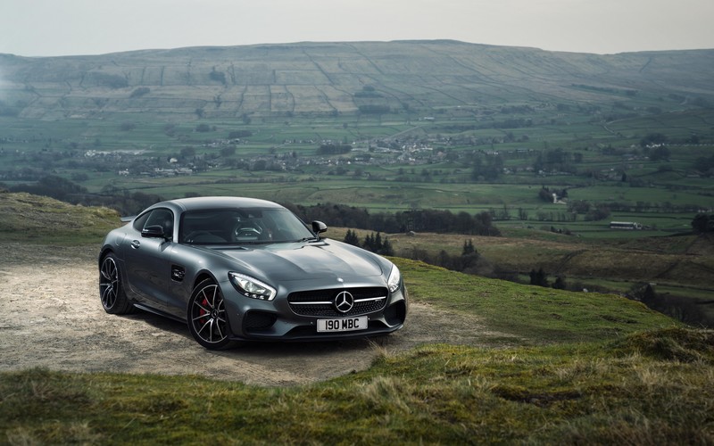 car, tuning, vehicle, landscape, numbers, black cars, Mercedes-Benz, Mercedes AMG GTs