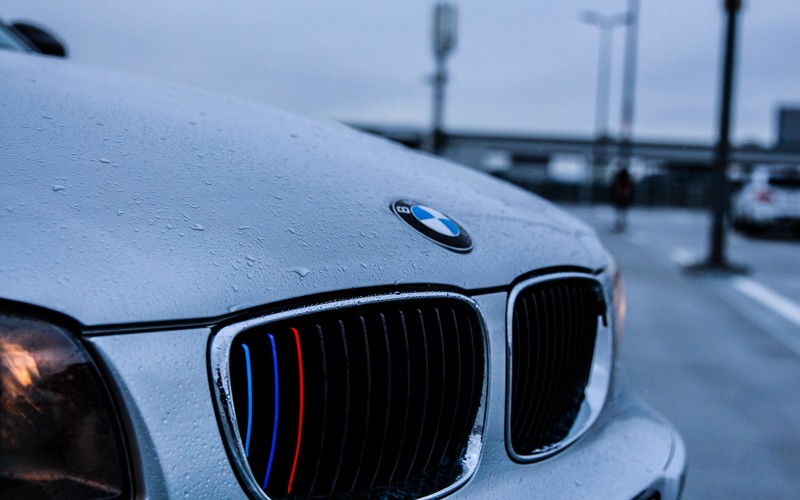 car, BMW, vehicle, water drops, BMW 1