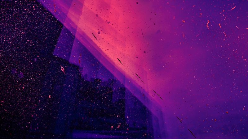 splashes, spots, surface, lilac, reflection, 4k
