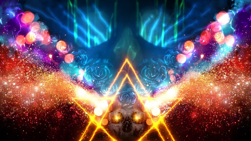 psychedelic, abstract, colorful