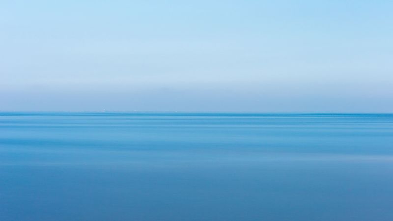 sky, clouds, horizon, overview, 4k