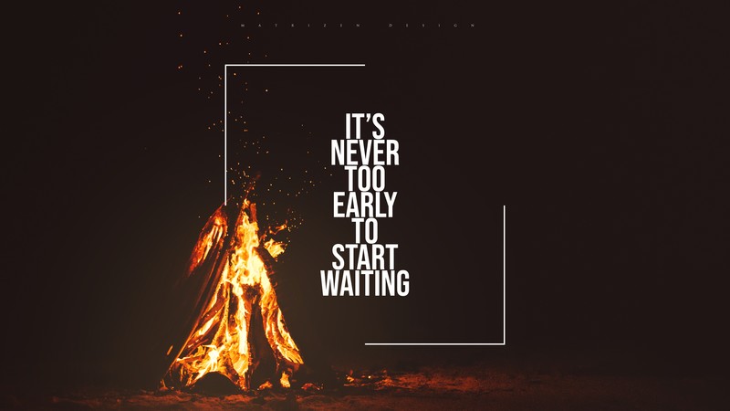 quote, typography, frame, fire, dark, digital art, Photoshop, night, Matrizen Design