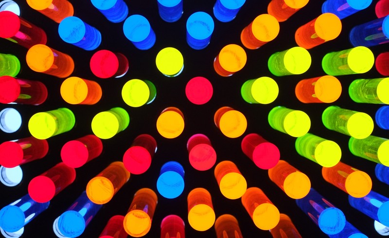 colorful, digital art, abstract, blue, red