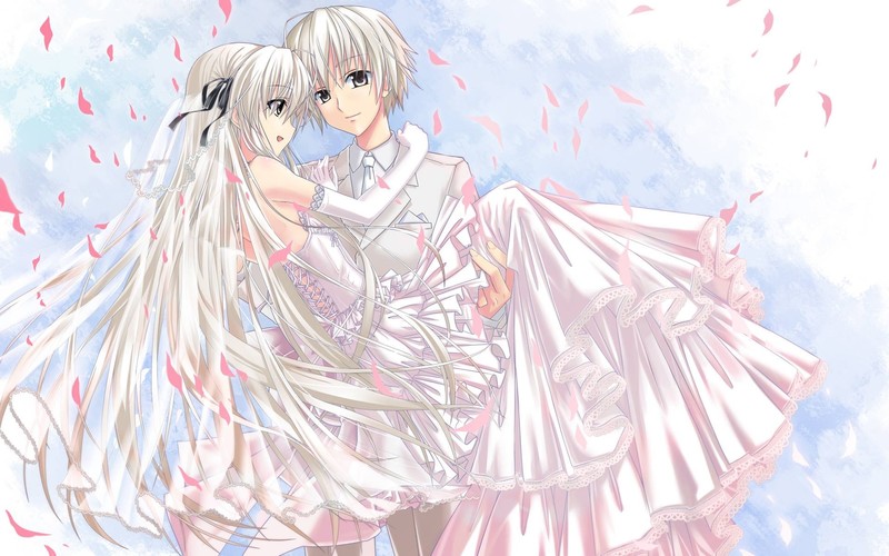 anime, marriage, Yosuga no Sora, Kasugano Sora, Kasugano Haruka