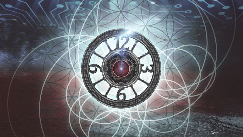 clock, mechanism, lines, 4k