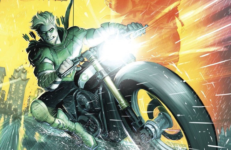 Green Arrow, DC Comics, Oliver Queen, galaxy, science fiction, nebula