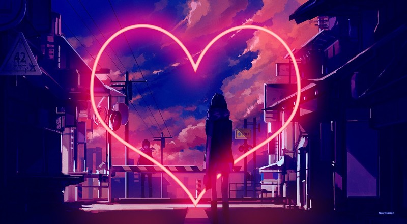 Boy Meets Girl, love, neon, night