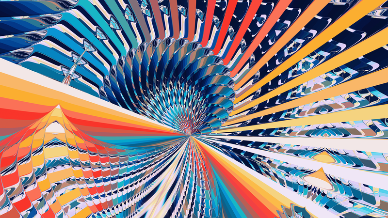 colorful, digital art, artwork, fractal, abstract, vortex
