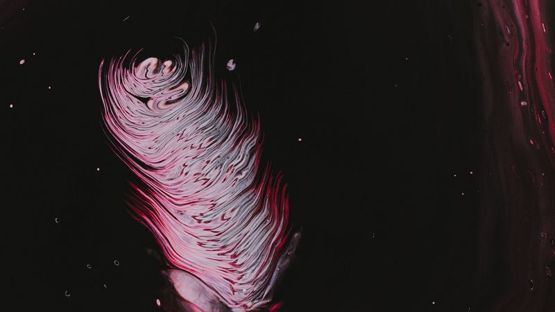 paint, liquid, stains, wavy, dark, 4k