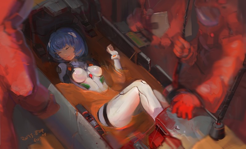 Neon Genesis Evangelion, anime girls, Ayanami Rei