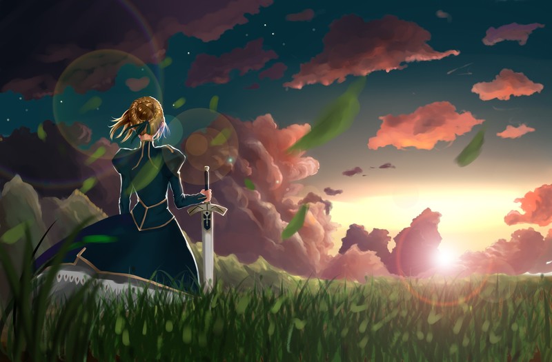 Fate Series, anime girls, Saber, Fate/Stay Night, Artoria Pendragon