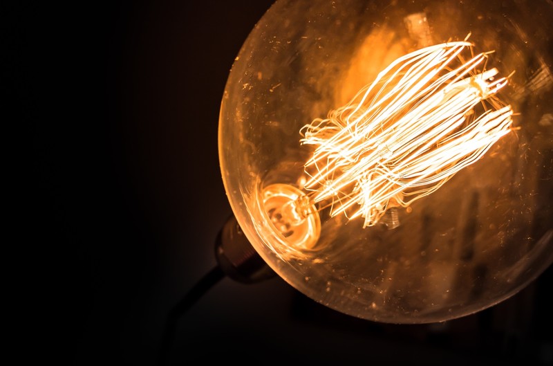 lightbulb, macro, technology, yellow