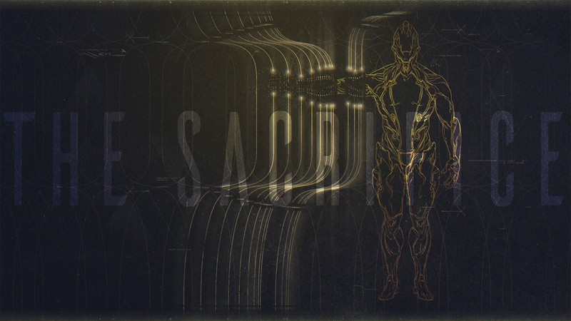 Warframe, Umbra, artwork, lines, brown