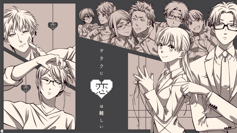 anime, anime boys, anime girls, monochrome
