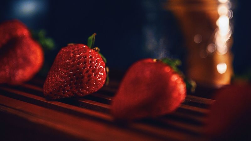 strawberry, berries, ripe, red, juicy, 4k