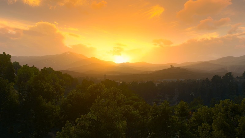 The Witcher, The Witcher 3: Wild Hunt, sunset, video games