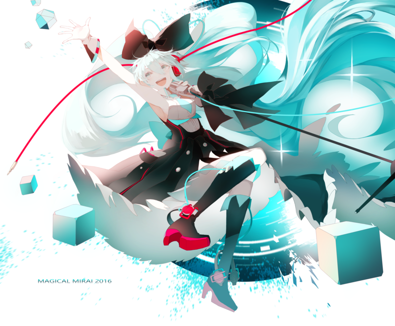 Vocaloid, anime girls, Hatsune Miku, cyan