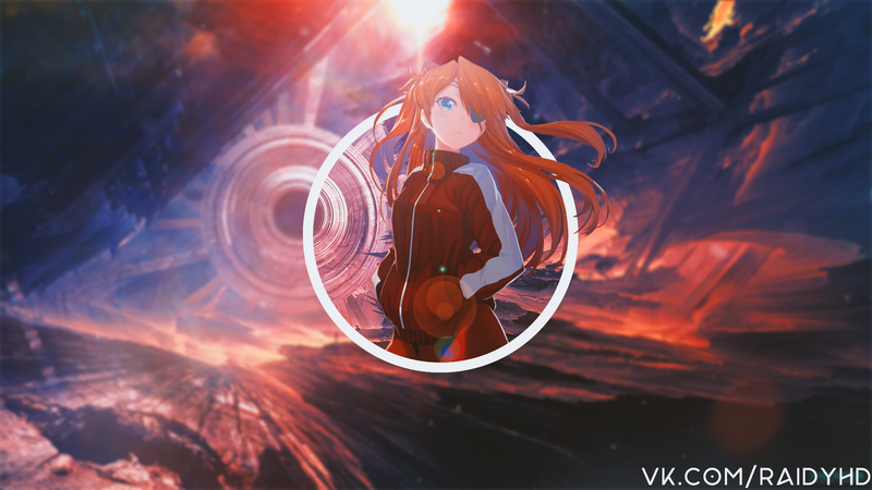 anime, anime girls, picture-in-picture, Neon Genesis Evangelion, Asuka Langley Soryu