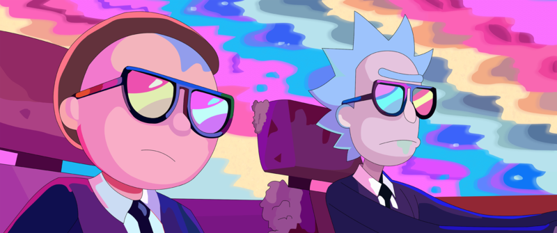 Rick and Morty, Run the Jewels, vector graphics